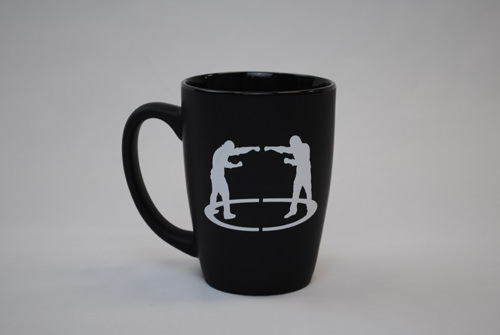 Promotional black mug